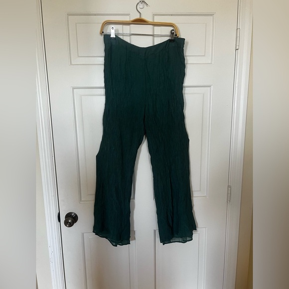Petal + Pup Kalina Wide Leg High Waisted Pants Teal Sz 10 Easter Spring Coastal - Picture 11 of 11